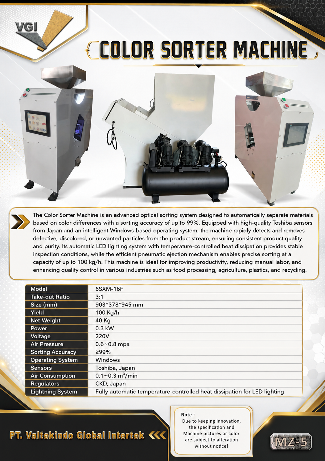 Gambar dari Color Sorter Machine Industri: Teknologi Sortasi Optik Presisi untuk Efisiensi Produksi